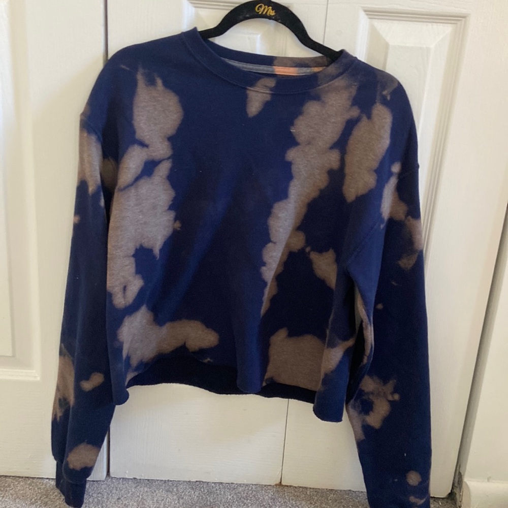 Tie-dye crew neck sweatshirt